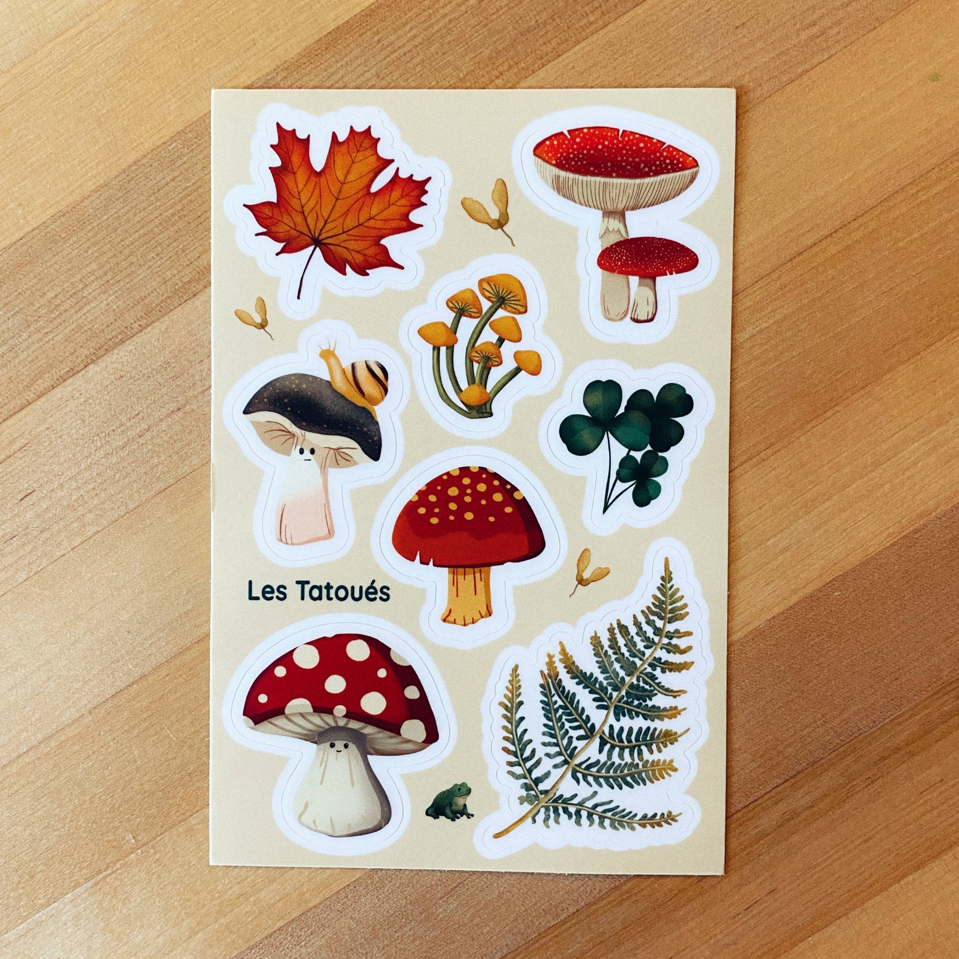 Les Tatoués - Mushrooms Stickers - Agricola Street Books