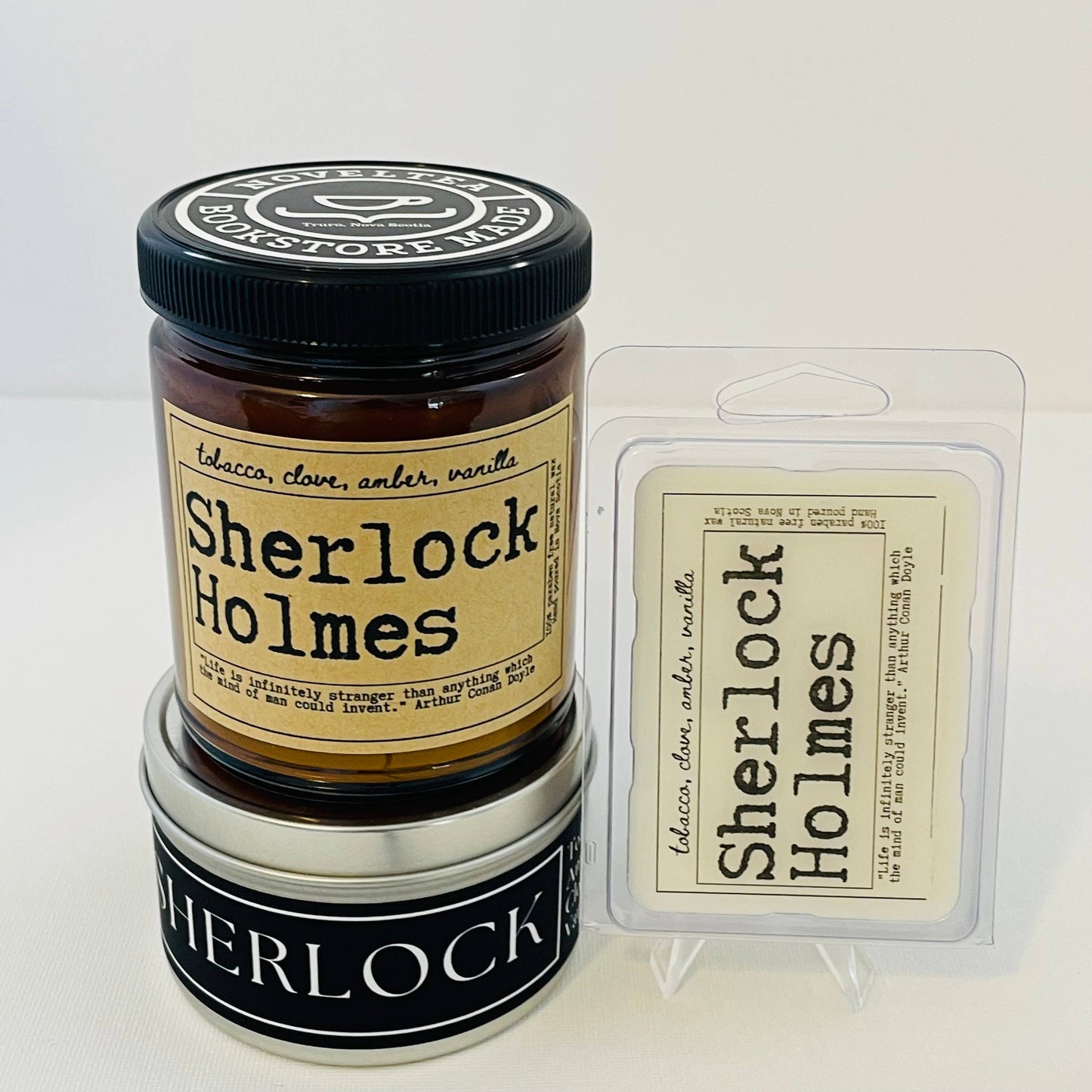 NovelTea Bookstore & Gifts - Sherlock - Tobacco & Clove Scented Candle