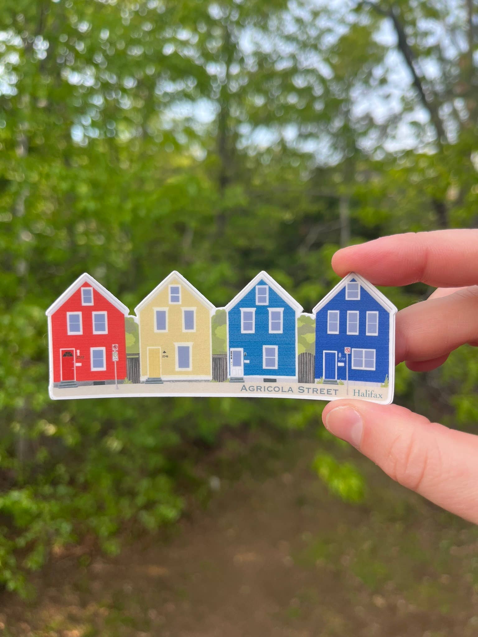 Bygone Art Project - Halifax Agricola Street Stickers & Magnets | Nova Scotia - Agricola Street Books