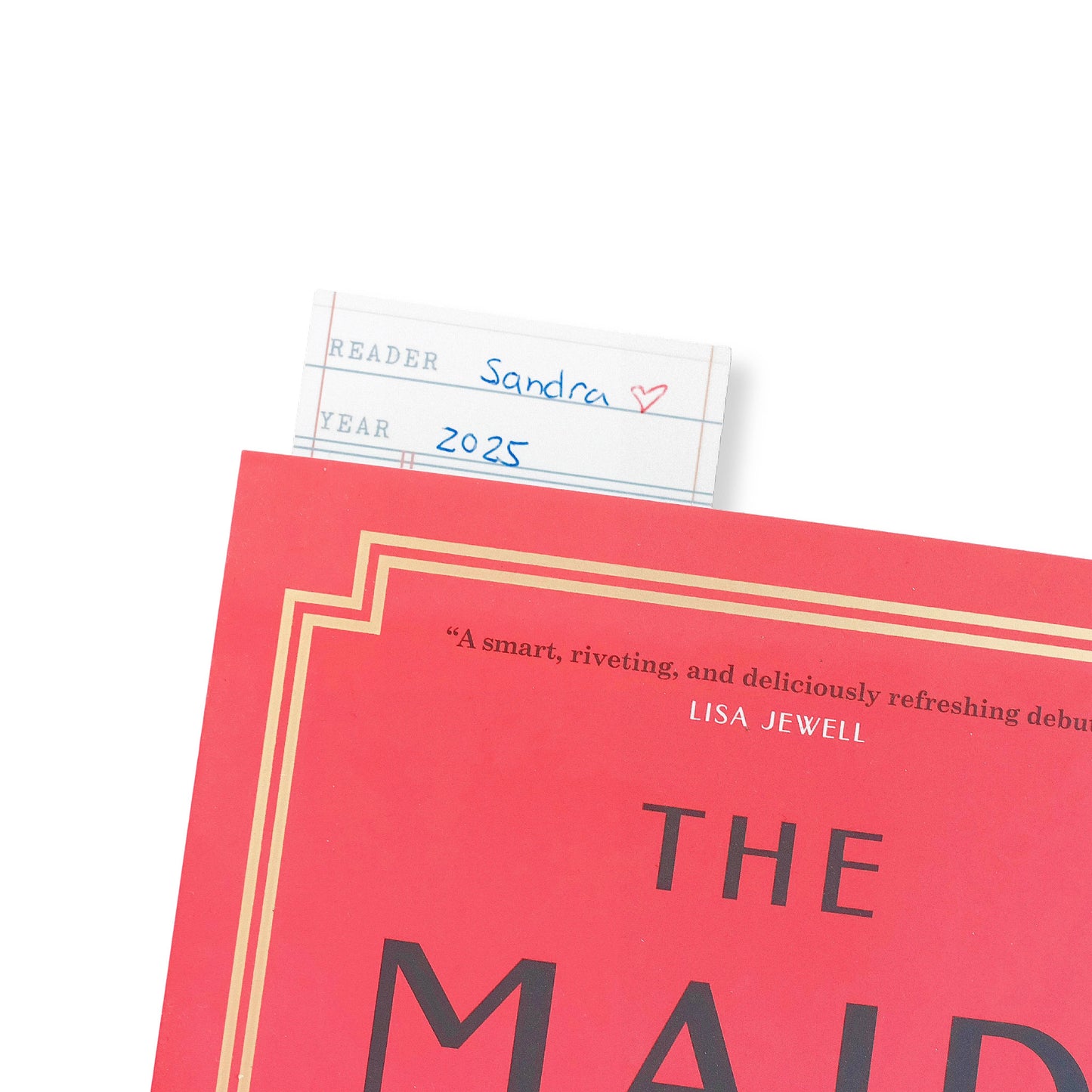 Desk of Sandra - Reading Log Bookmark