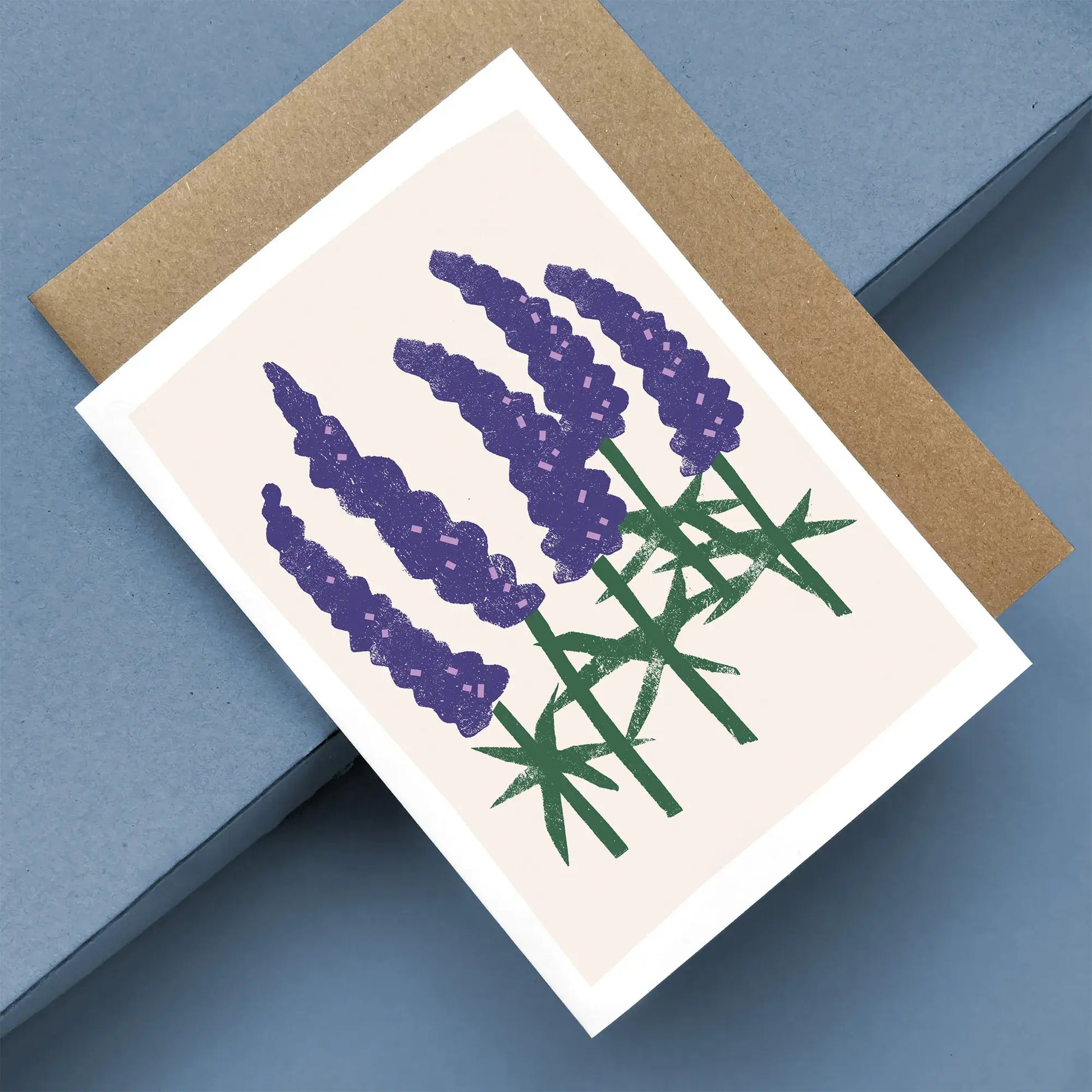 Kautzi Illustrations - Greeting Card Wild Lupines - Agricola Street Books