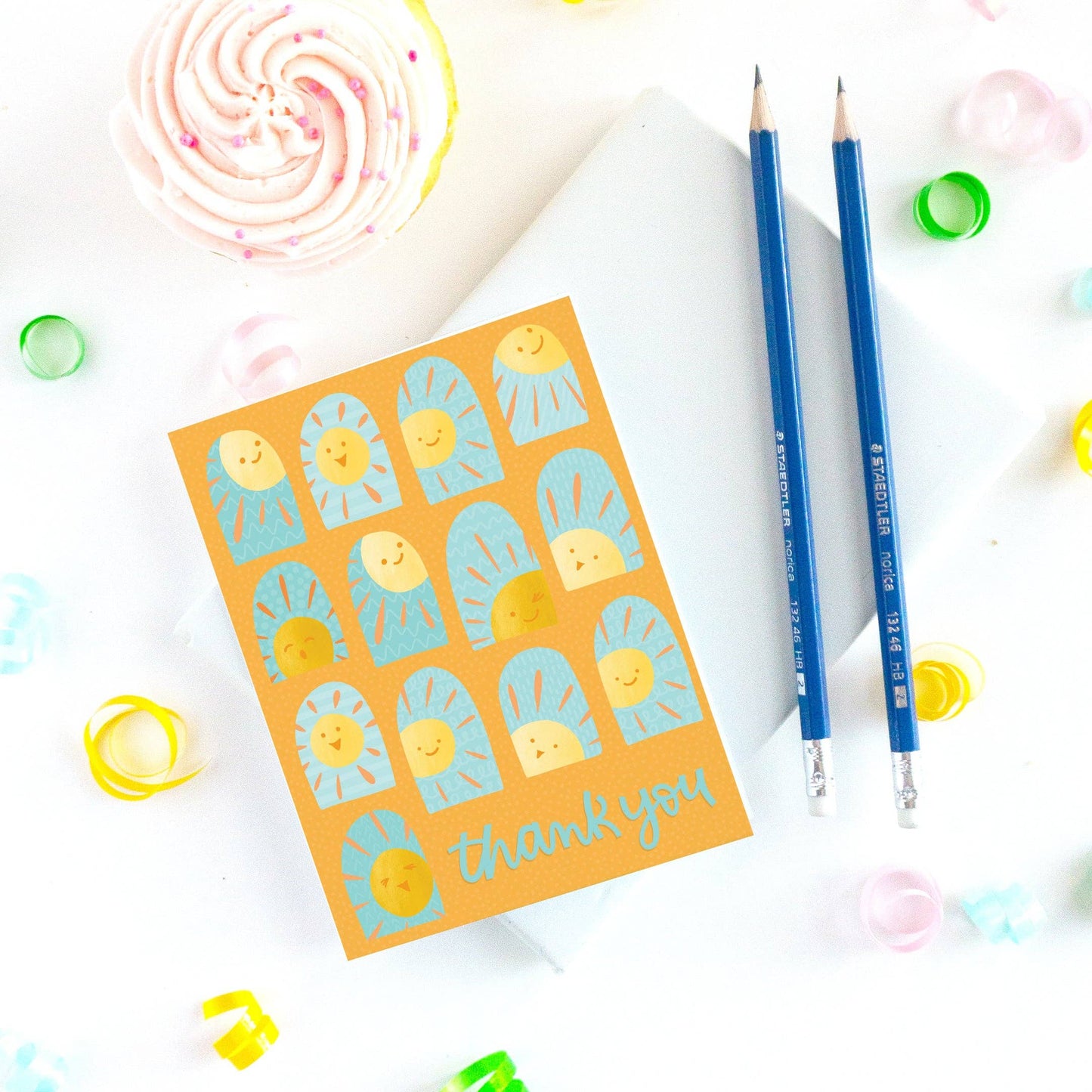 Pedaller Designs - Sunshine Thank You Card - Agricola Street Books