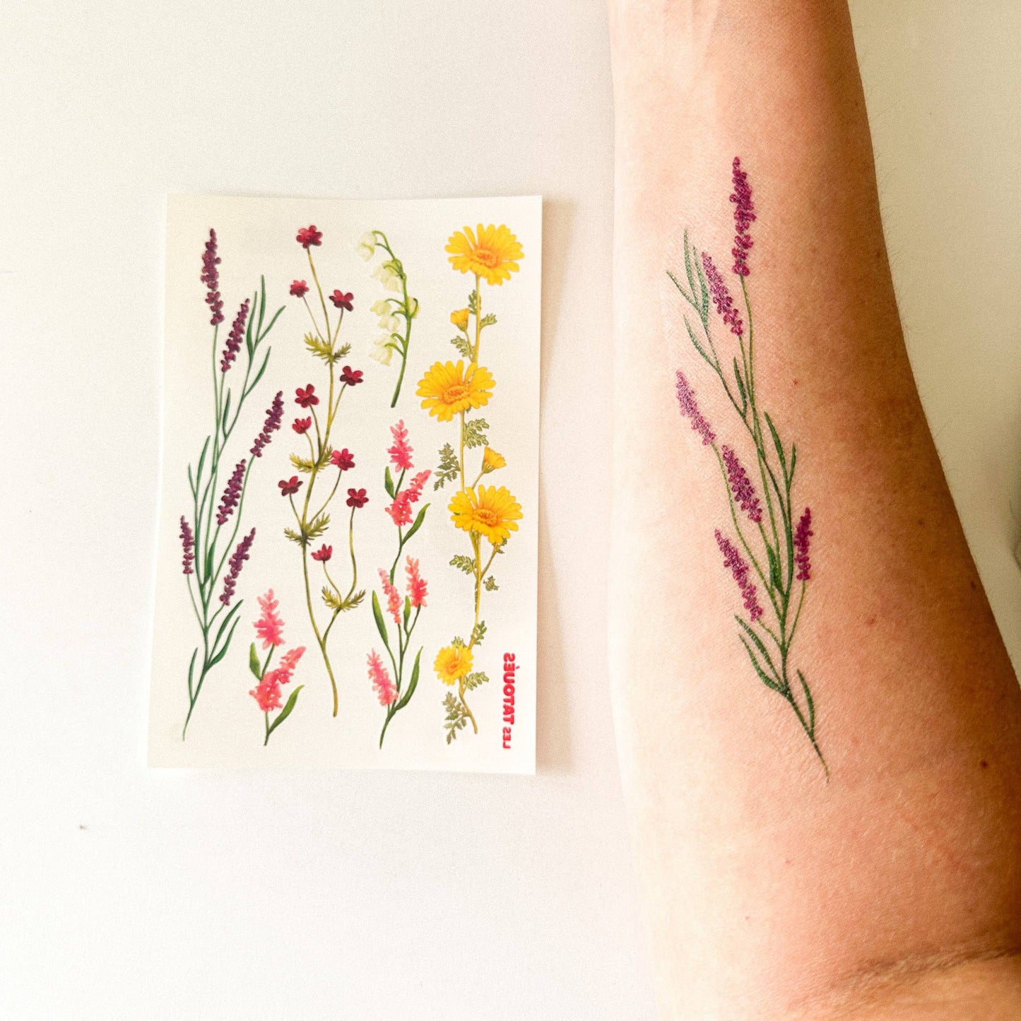 Les Tatoués - Delicate Flowers - Temporary Tattoos