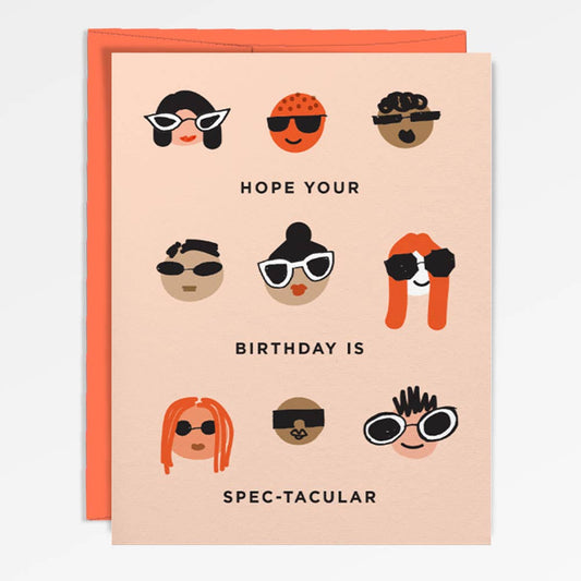 SLY EYE - Carte d'anniversaire amusante en risographie, visages divers