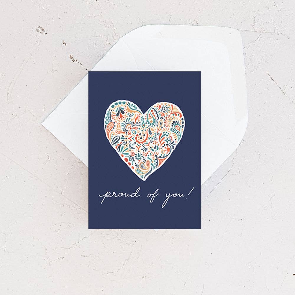 Almeida Illustrations - Mini Card - Proud of You Enclosure Card - Agricola Street Books