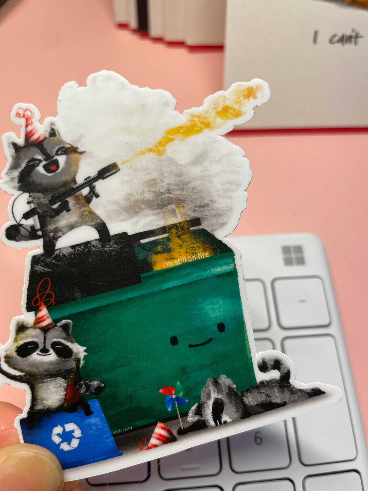 studio vcky - Sticker - Dumpster Fire