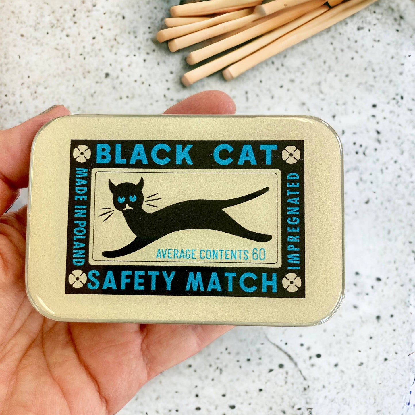 Firefly Notes - Black cat notions tin