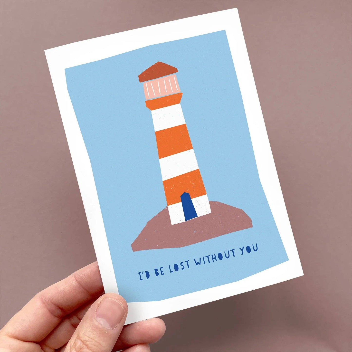 Kautzi Illustrations - Greeting Card Lost Without You – Blank