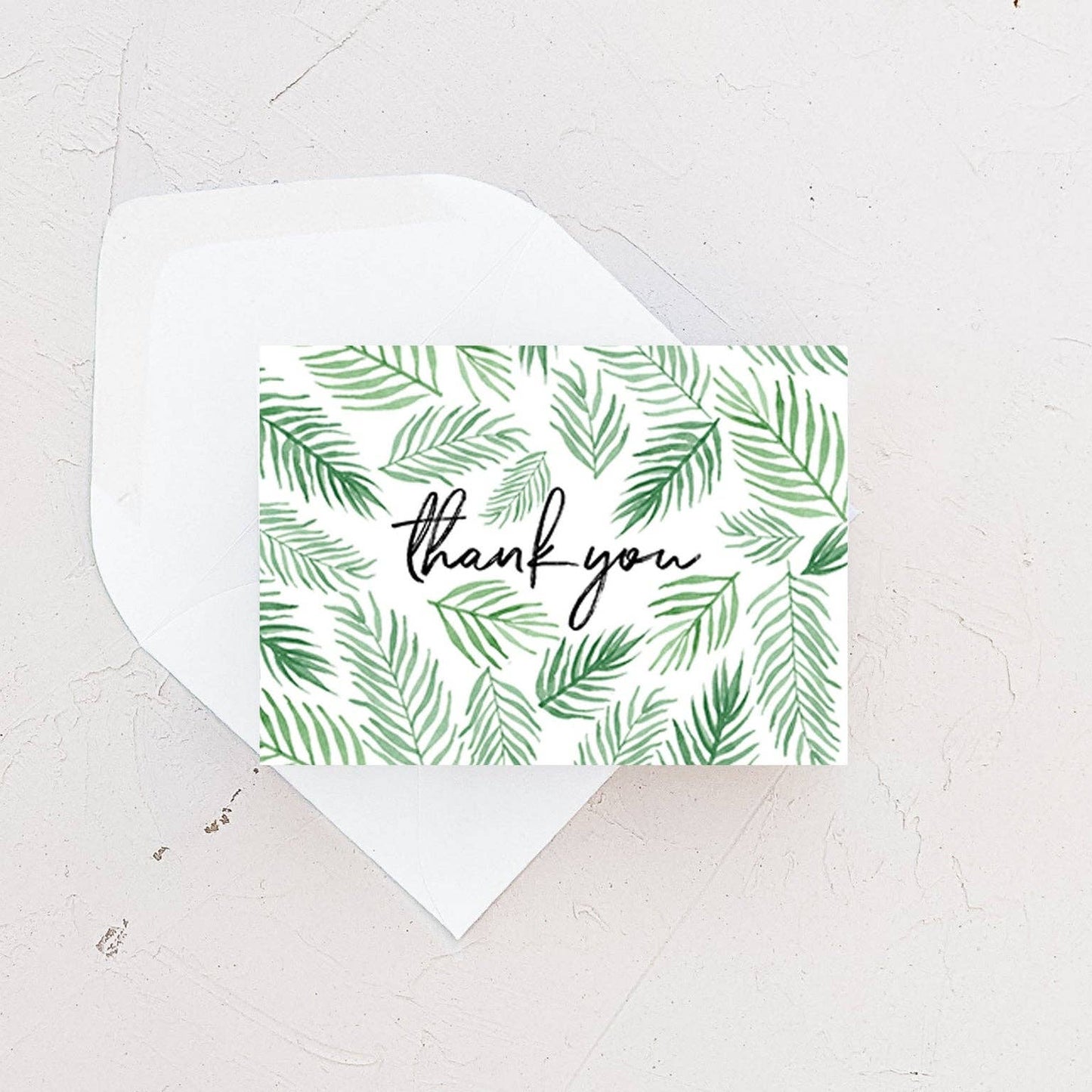 Almeida Illustrations - Mini Card - Thank You Ferns Greeting Card - Agricola Street Books