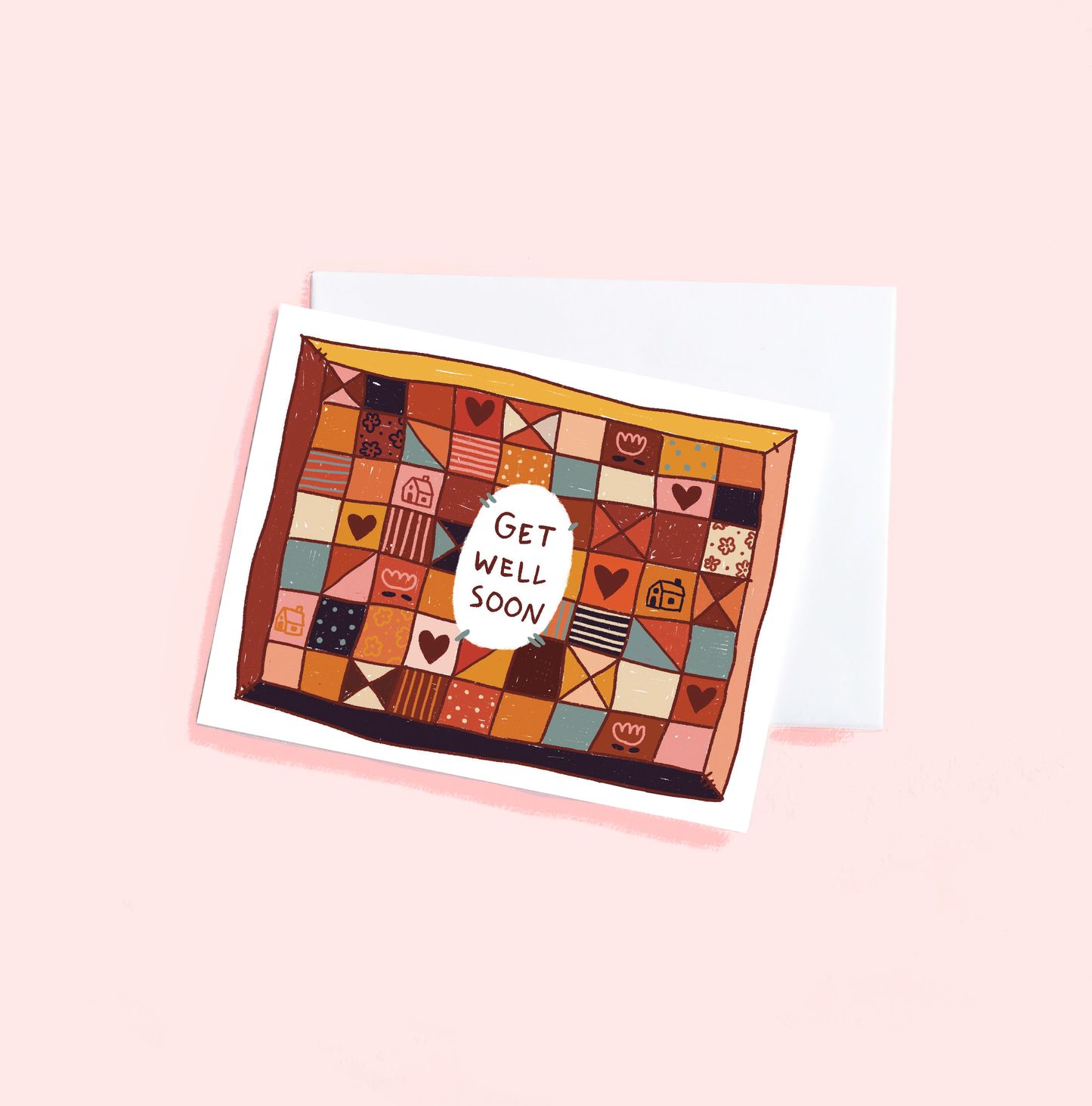 Leah Bees Creations - Get Well Soon - Greeting card