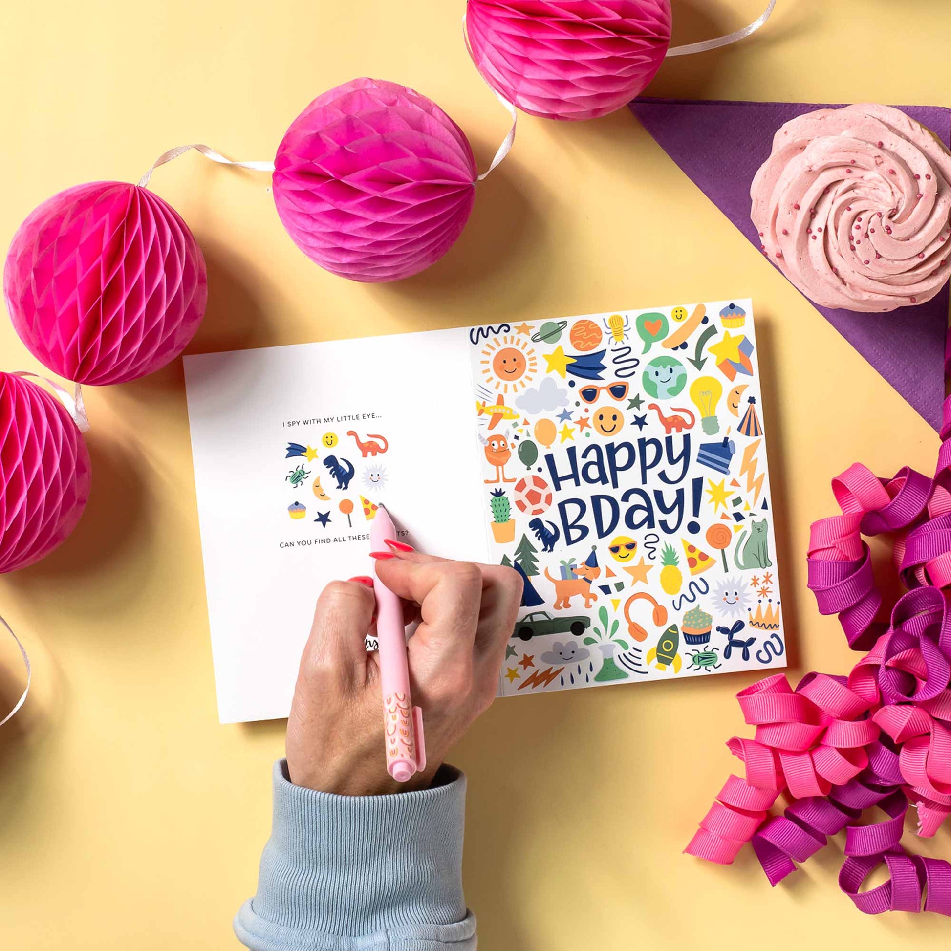 Pedaller Designs - Eye Spy Birthday Card for Kids - Agricola Street Books