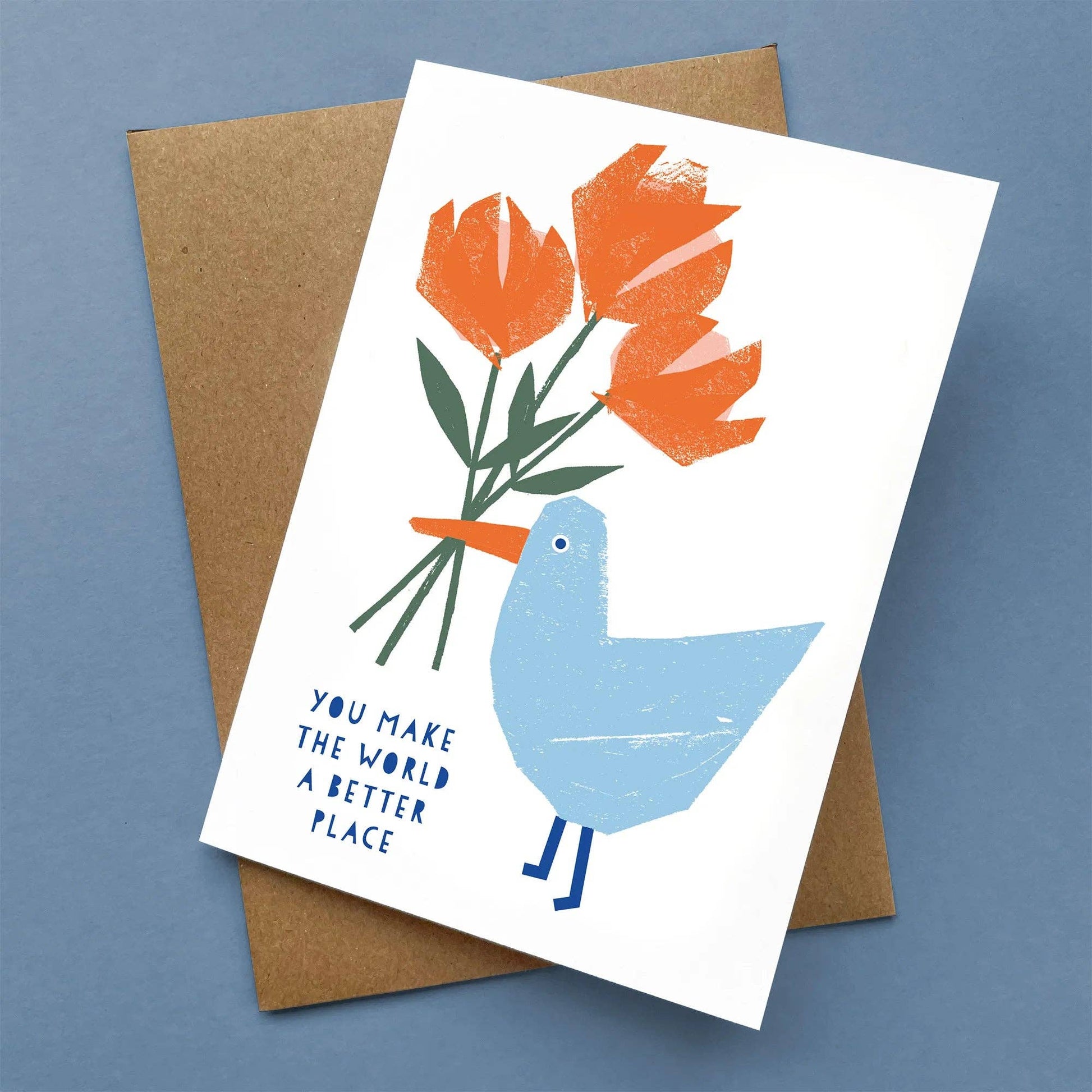 Kautzi Illustrations - Greeting Card Seagull - Agricola Street Books