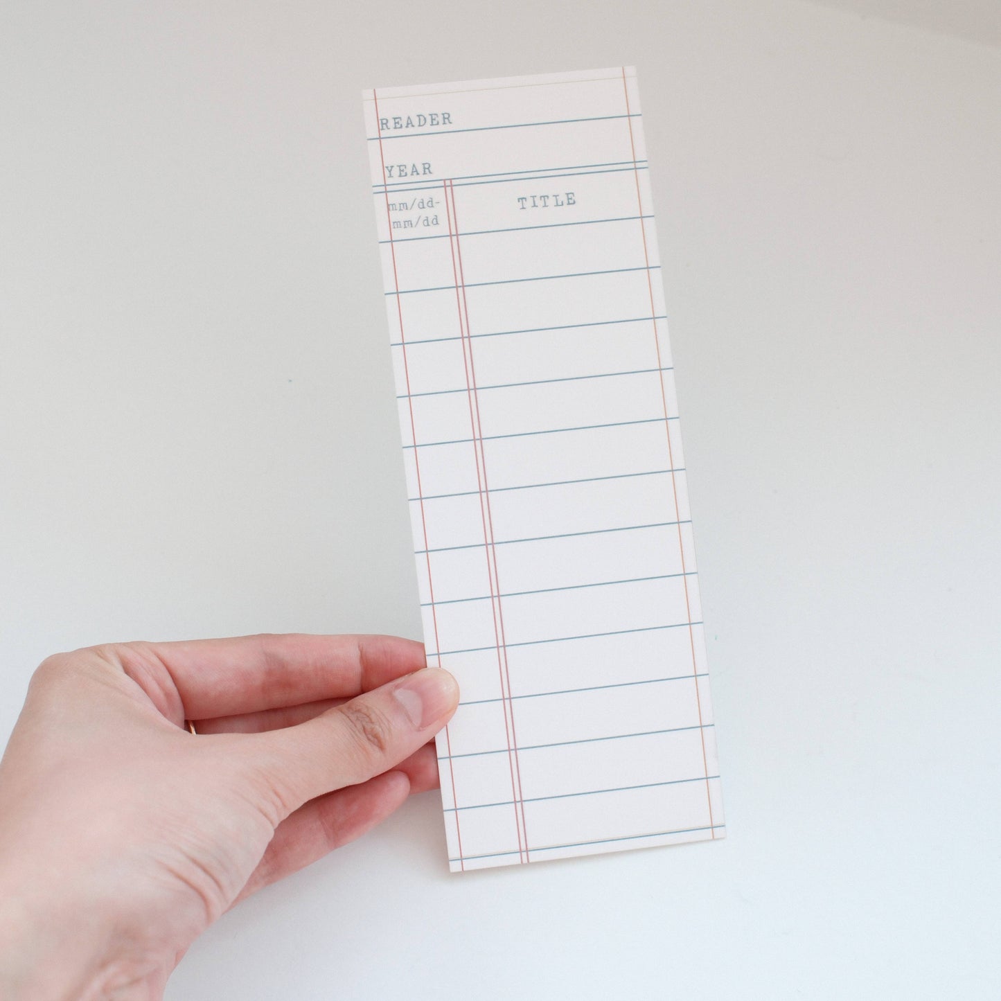 Desk of Sandra - Reading Log Bookmark