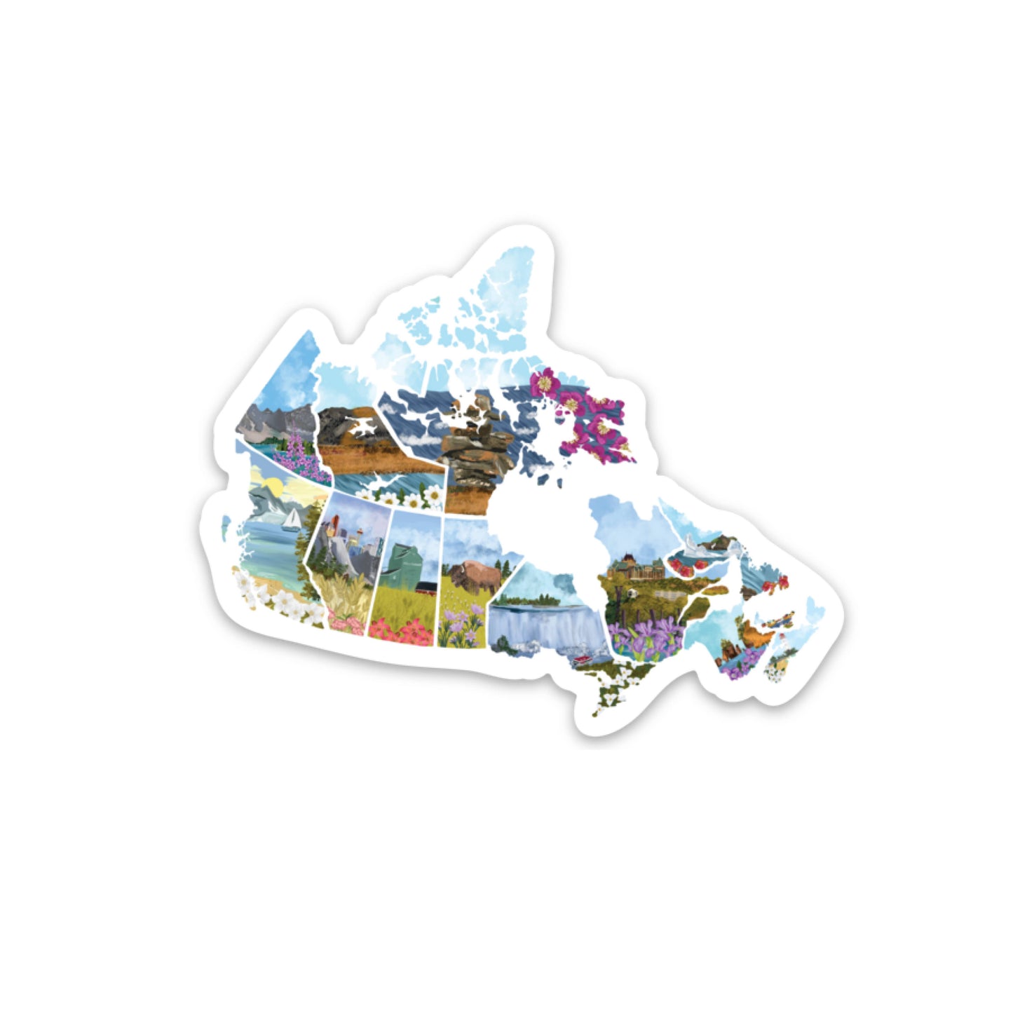 Jaybee Design - Canada Map Magnet - Agricola Street Books