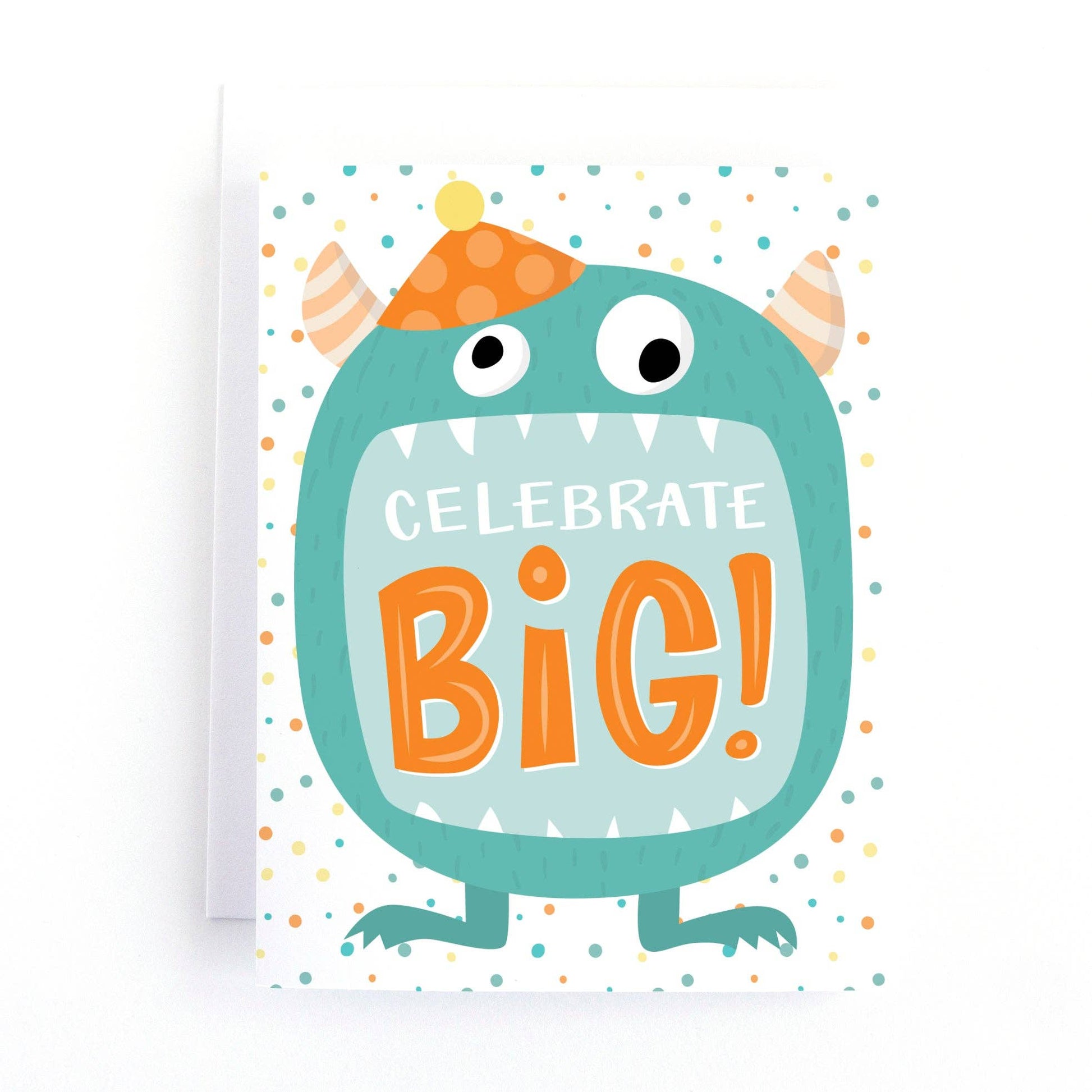 Pedaller Designs - Celebrate Big Kid's Monster Birthday Card - Agricola Street Books