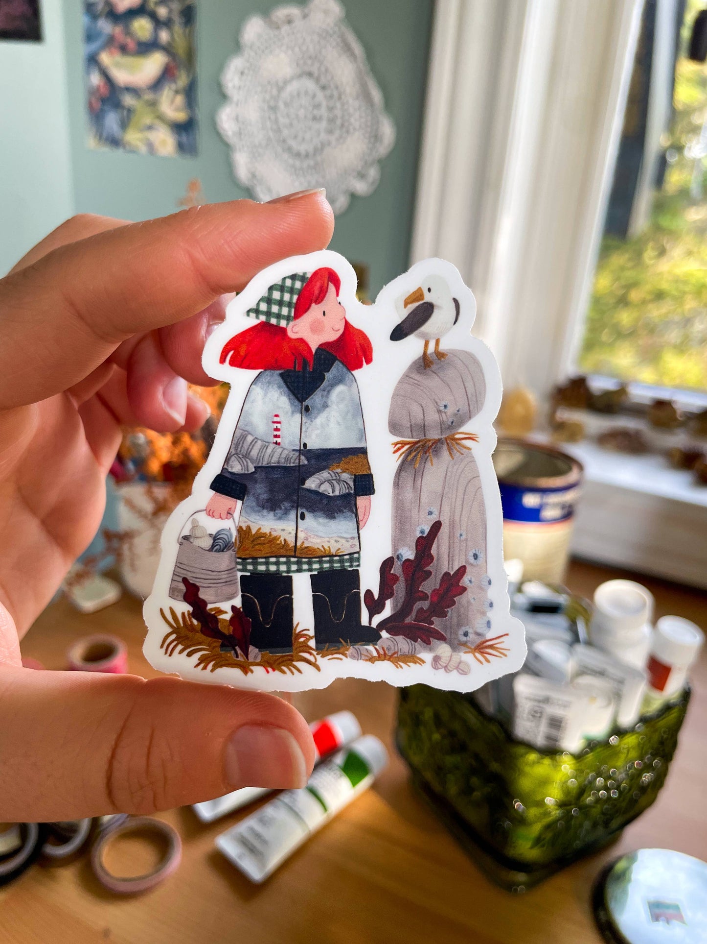 Leah Bees Creations - Seaside Jacket  — Vinyl sticker