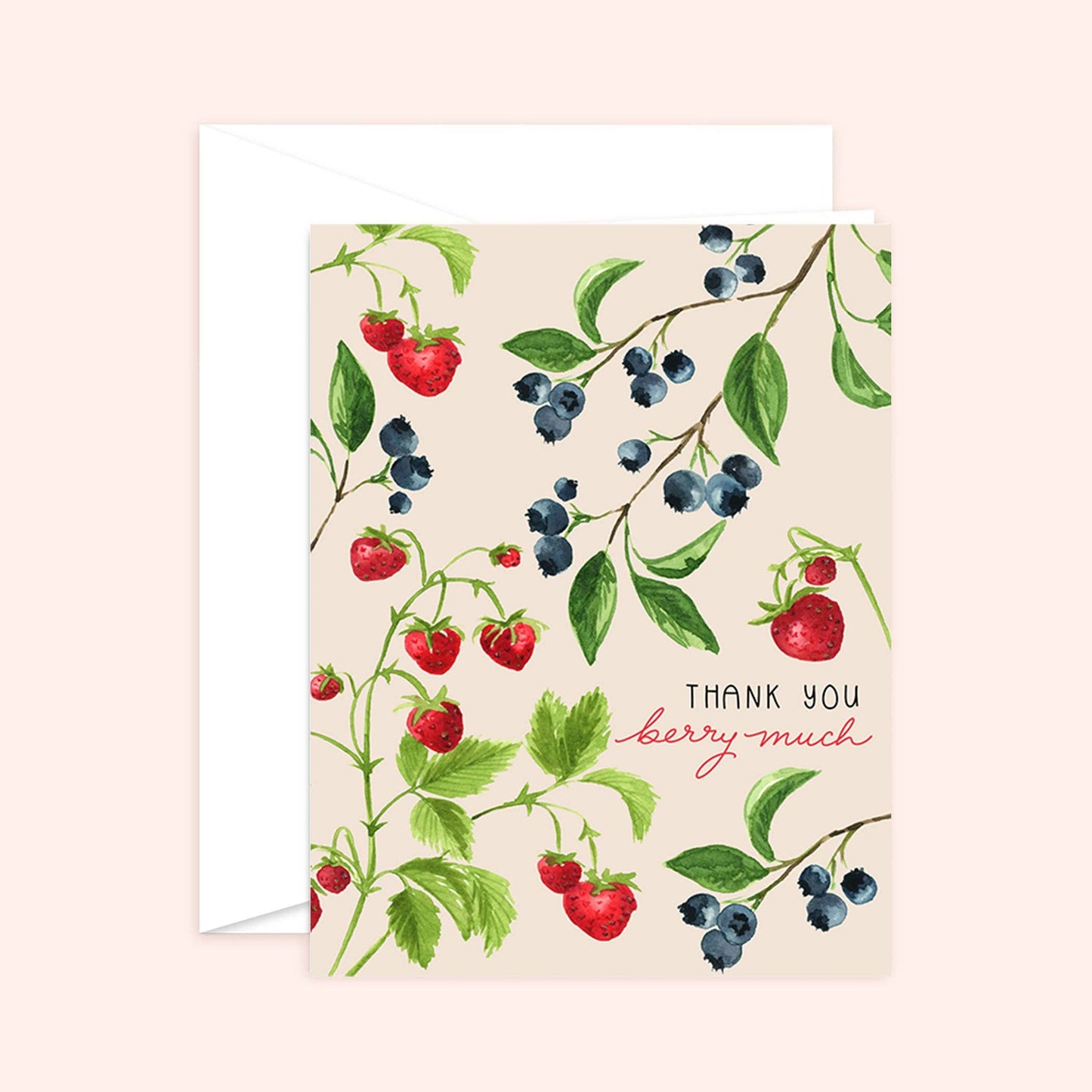 Almeida Illustrations - Carte de remerciement Berry