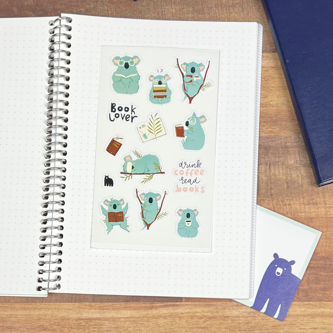 Four Bears Sticker Club - Drink Coffee Read Books - Agricola Street Books