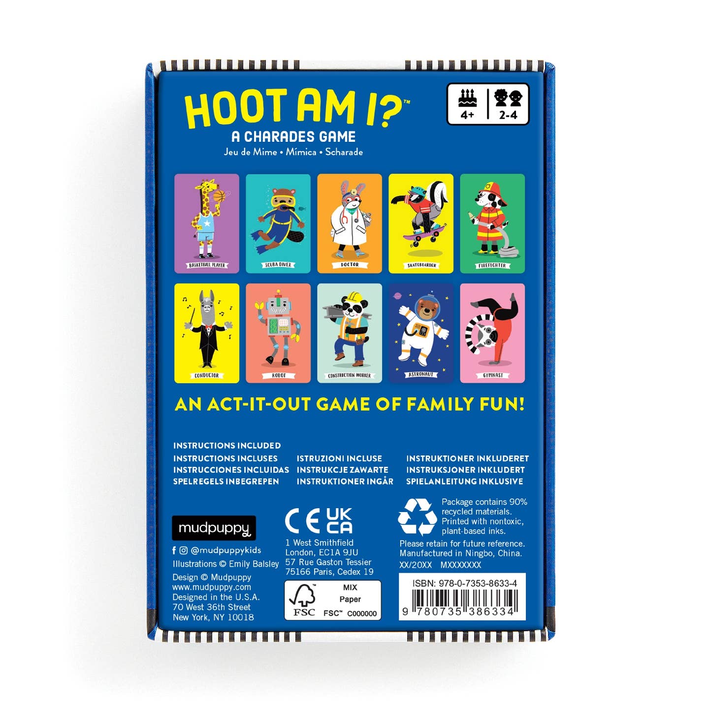 Hoot am I? Charades Card Game