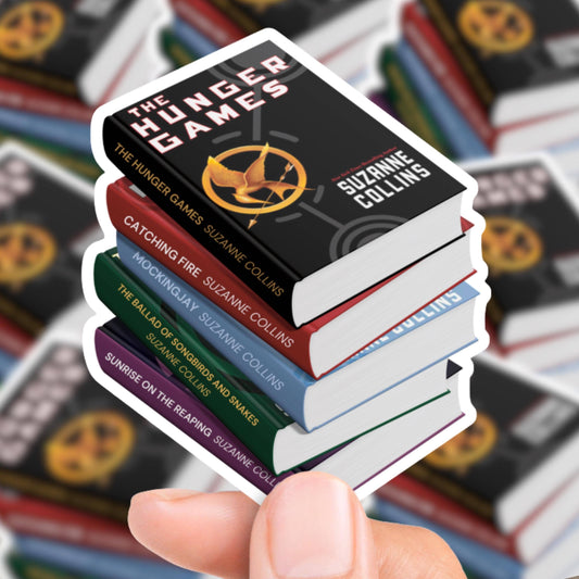 The Sticker Shop - The Hunger Games Book Stack Sticker