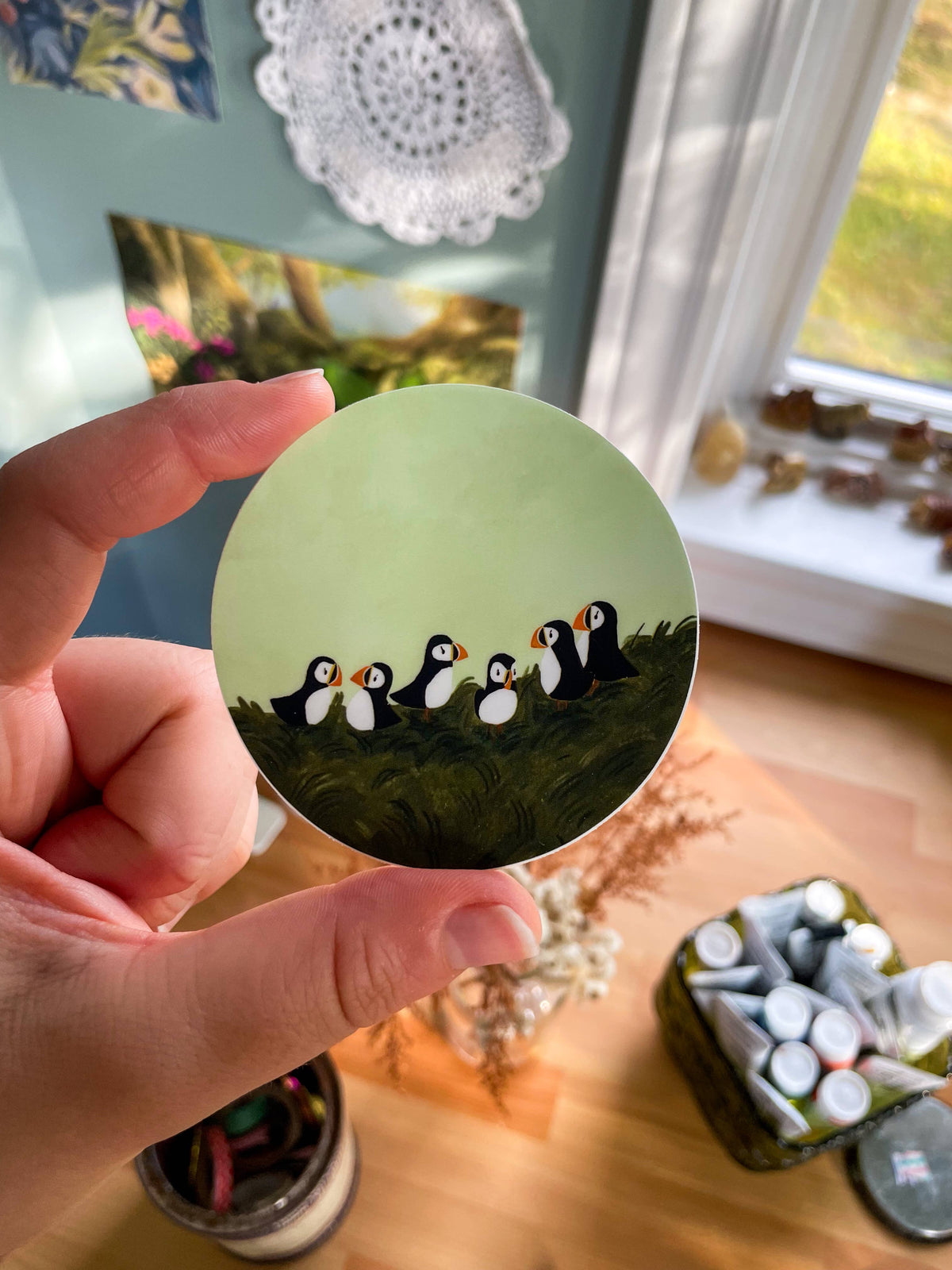 Leah Bees Creations - Puffins - Vinyl Sticker