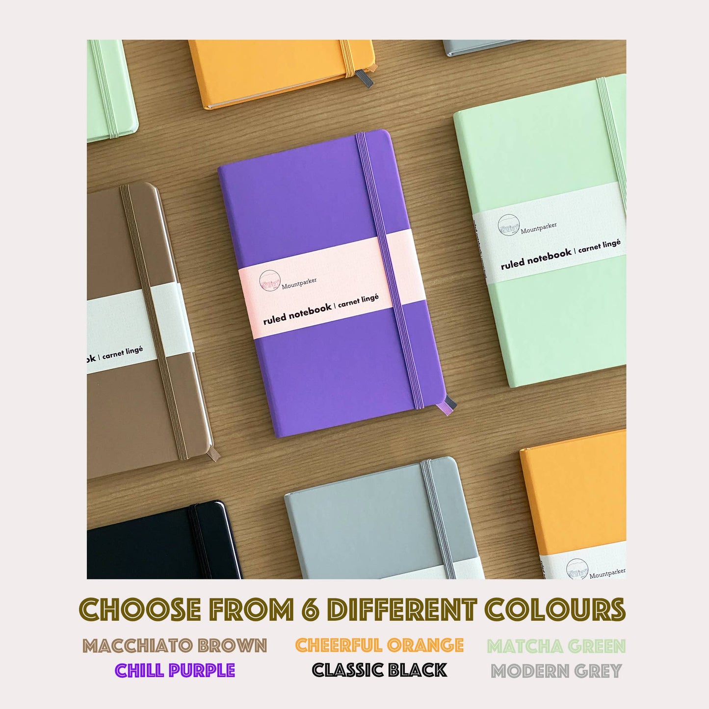 Mountparker - Soft-touch Hardcover Lined Notebook
