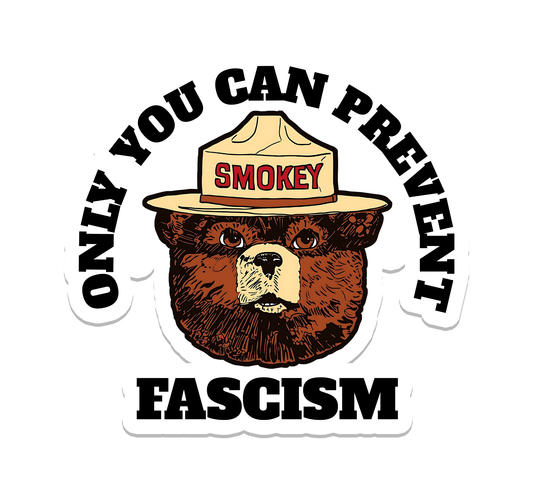 SlapPolitics Stickers - Prevent Fascism | Politics | Waterproof Bumper Sticker