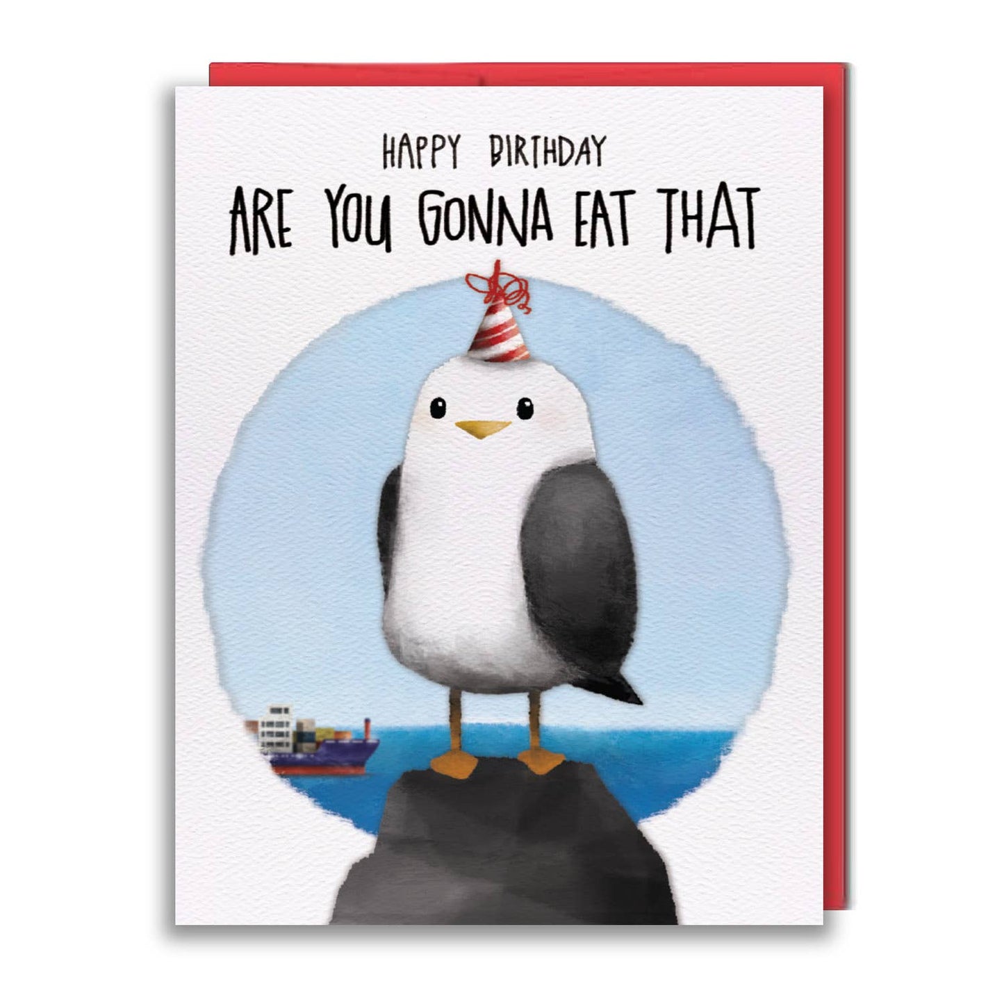 studio vcky - Greeting Card - Seagull V2