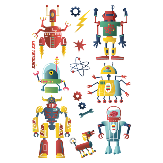 Les Tatoués - Robots - Temporary Tattoos