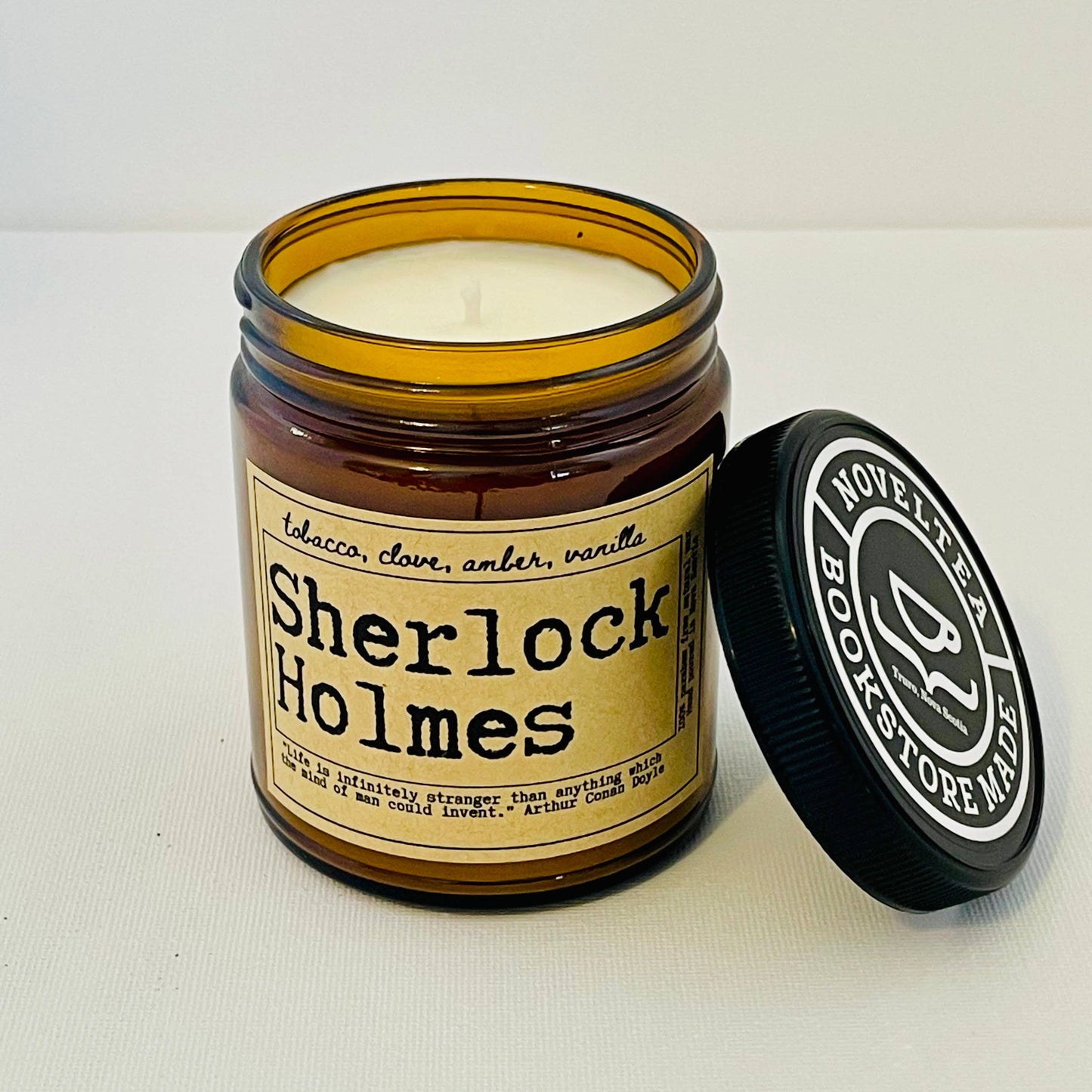 NovelTea Bookstore & Gifts - Sherlock - Tobacco & Clove Scented Candle