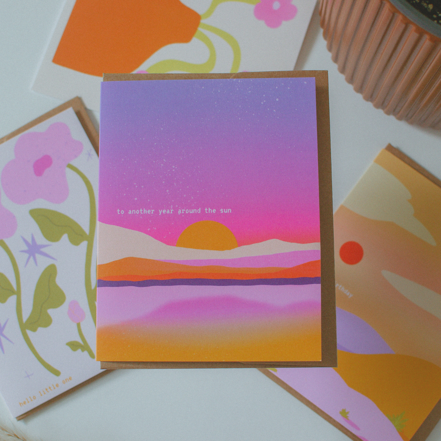 Brush & Bird Paper Co. - Another Year Around the Sun | Vibrant Birthday Card