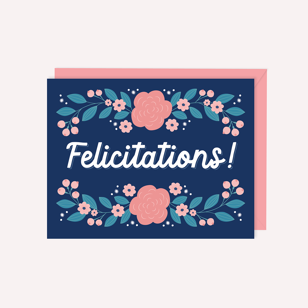 Paper Hearts™ - Felicitations! | French Greeting Card - Agricola Street Books