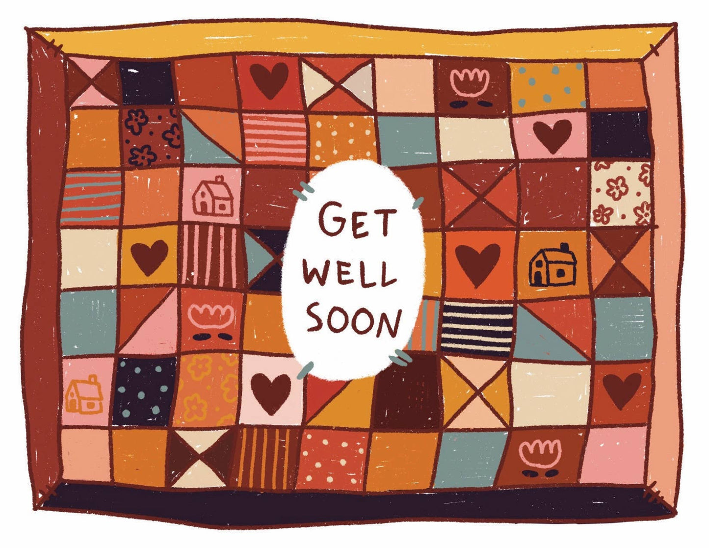 Leah Bees Creations - Get Well Soon - Greeting card