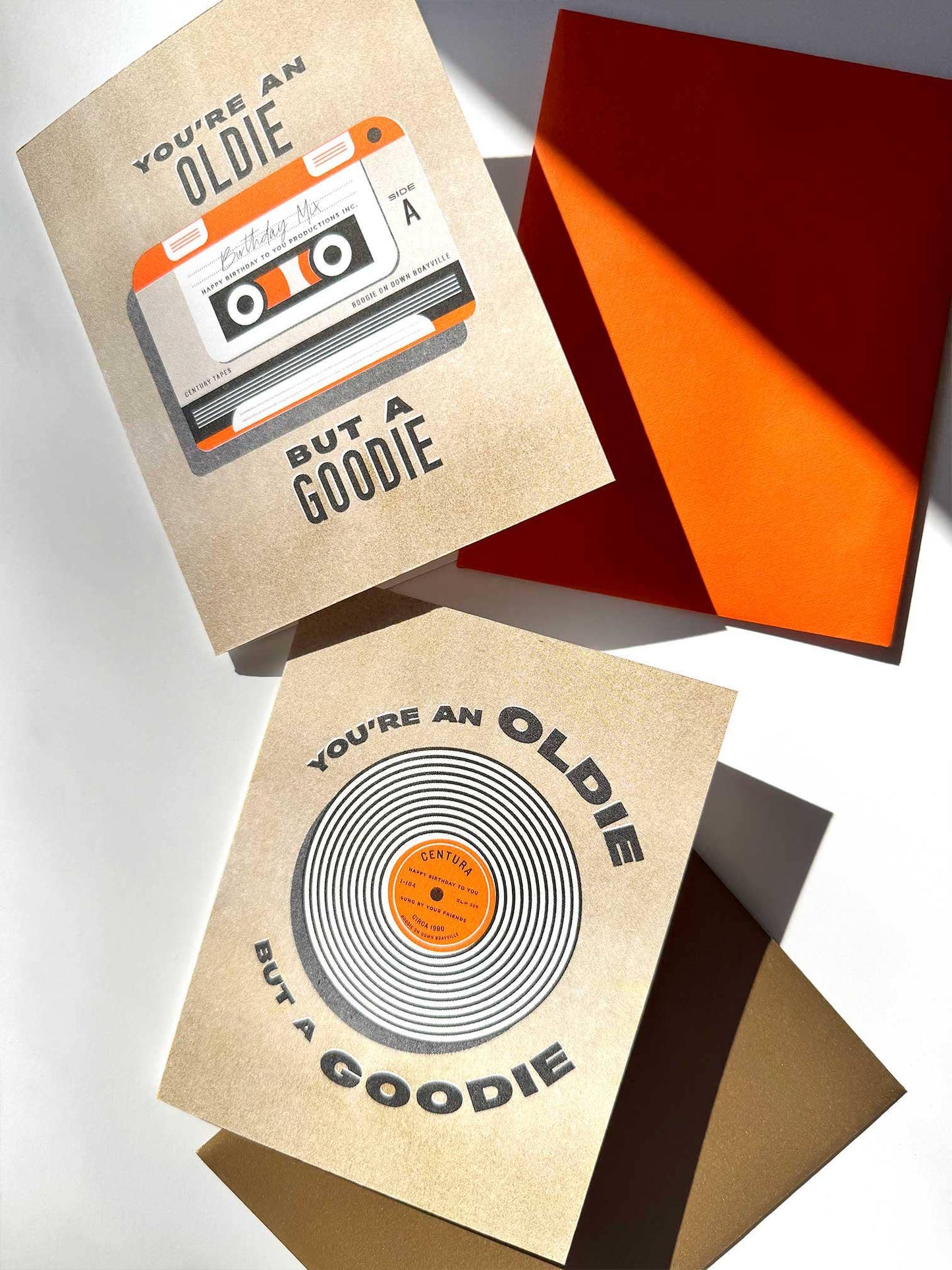 SLY EYE - Retro Birthday Risograph Card Vinyl/Cassette Design