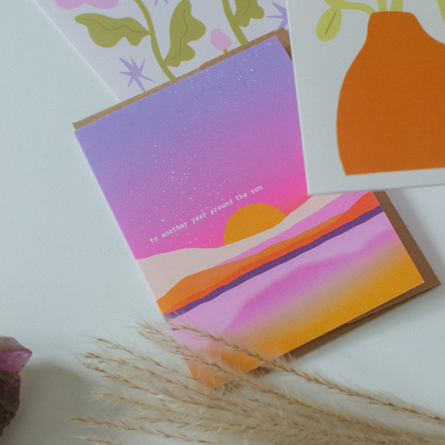 Brush & Bird Paper Co. - Another Year Around the Sun | Vibrant Birthday Card