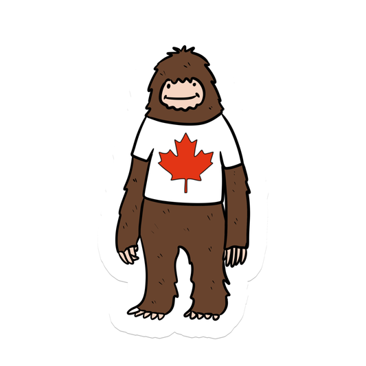Rebel and Siren Stickers - Canadian Bigfoot | Sasquatch | Waterproof Sticker | 3.5"