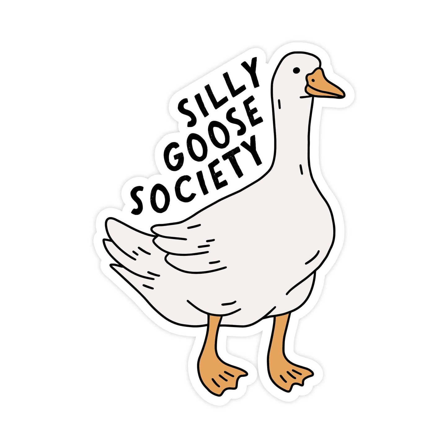 Simple Whimsy - Silly Goose Sticker - Agricola Street Books