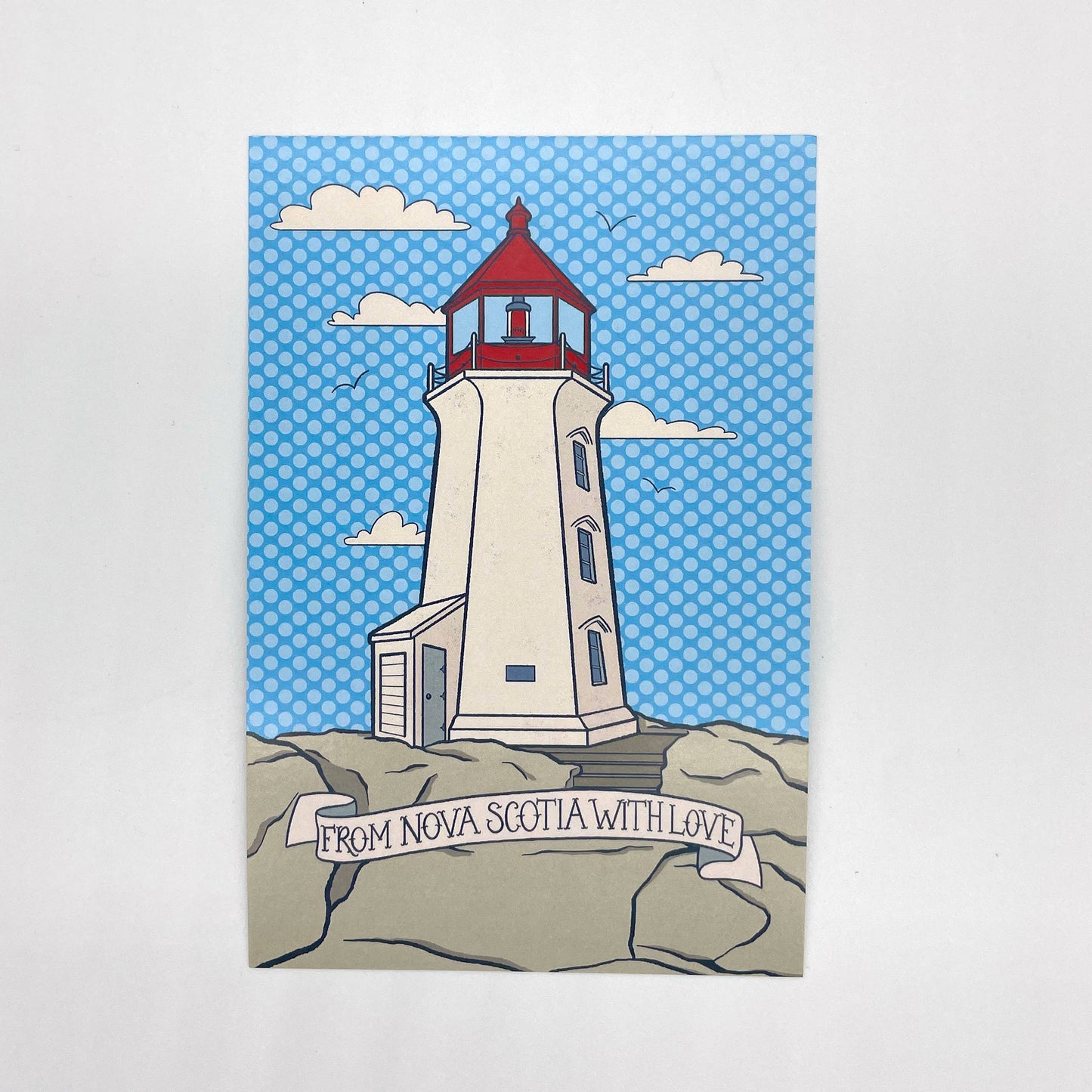 Carabara Designs - Nova Scotia Lighthouse Postcard - Agricola Street Books
