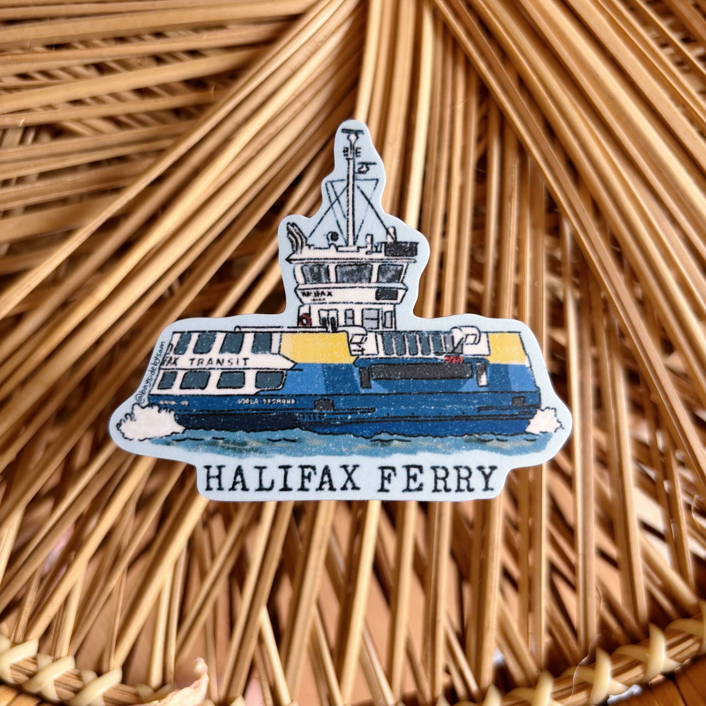 Bayside by Sam - Halifax Ferry, Nova Scotia Magnet 3"
