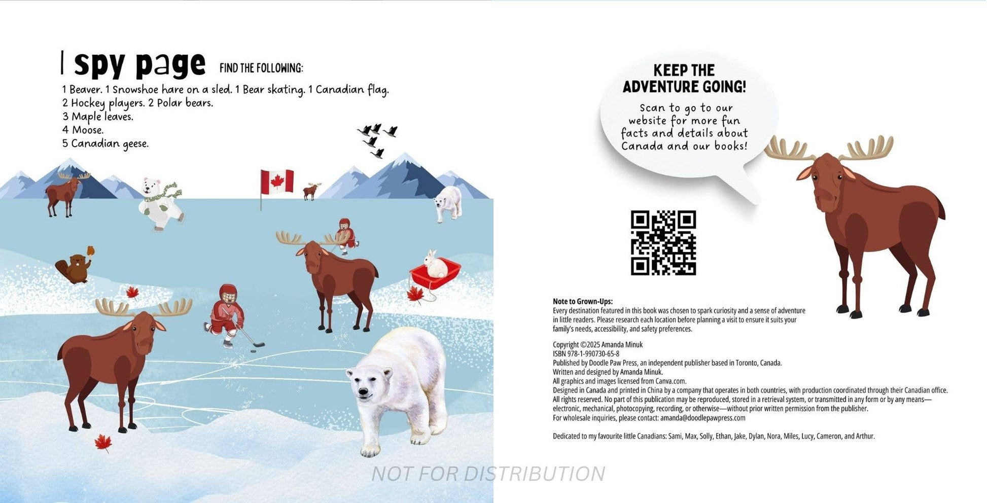 Doodle Paw Press - The Most Canadian Baby Book Ever Eh! Canada Theme Baby Book - Agricola Street Books