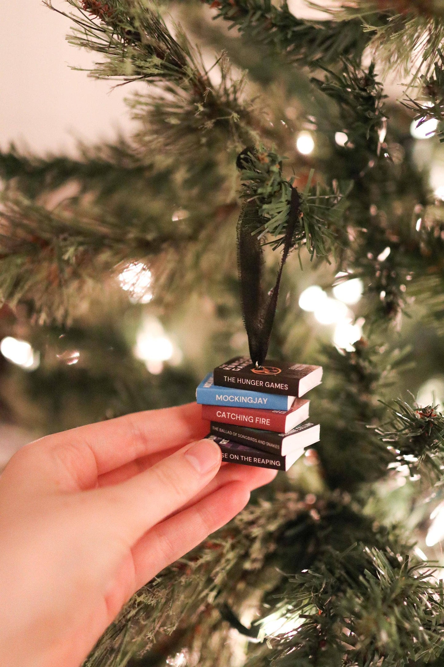 The Sticker Shop - Hunger Games Mini Book Stack Ornament