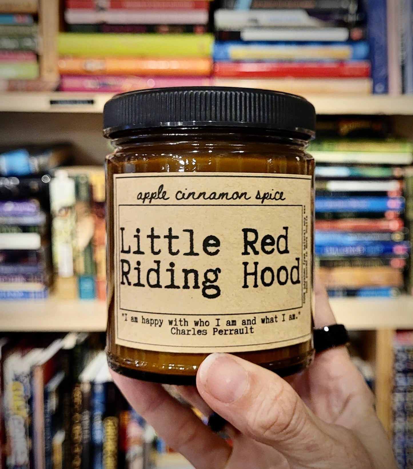 NovelTea Bookstore & Gifts - Little Red Riding Hood -  Apple Spice Scented Candle