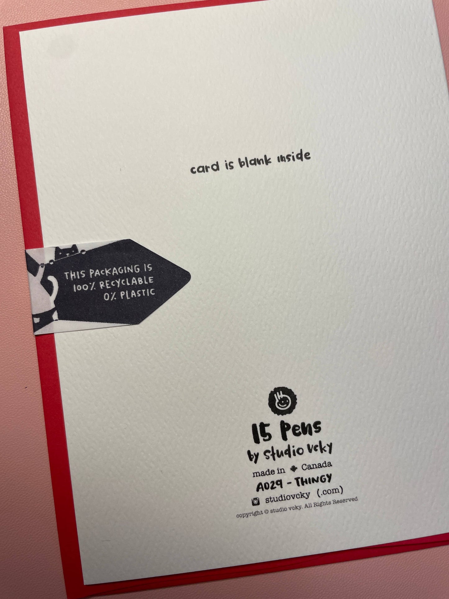 studio vcky - Greeting Card - Pen15 - Thingy