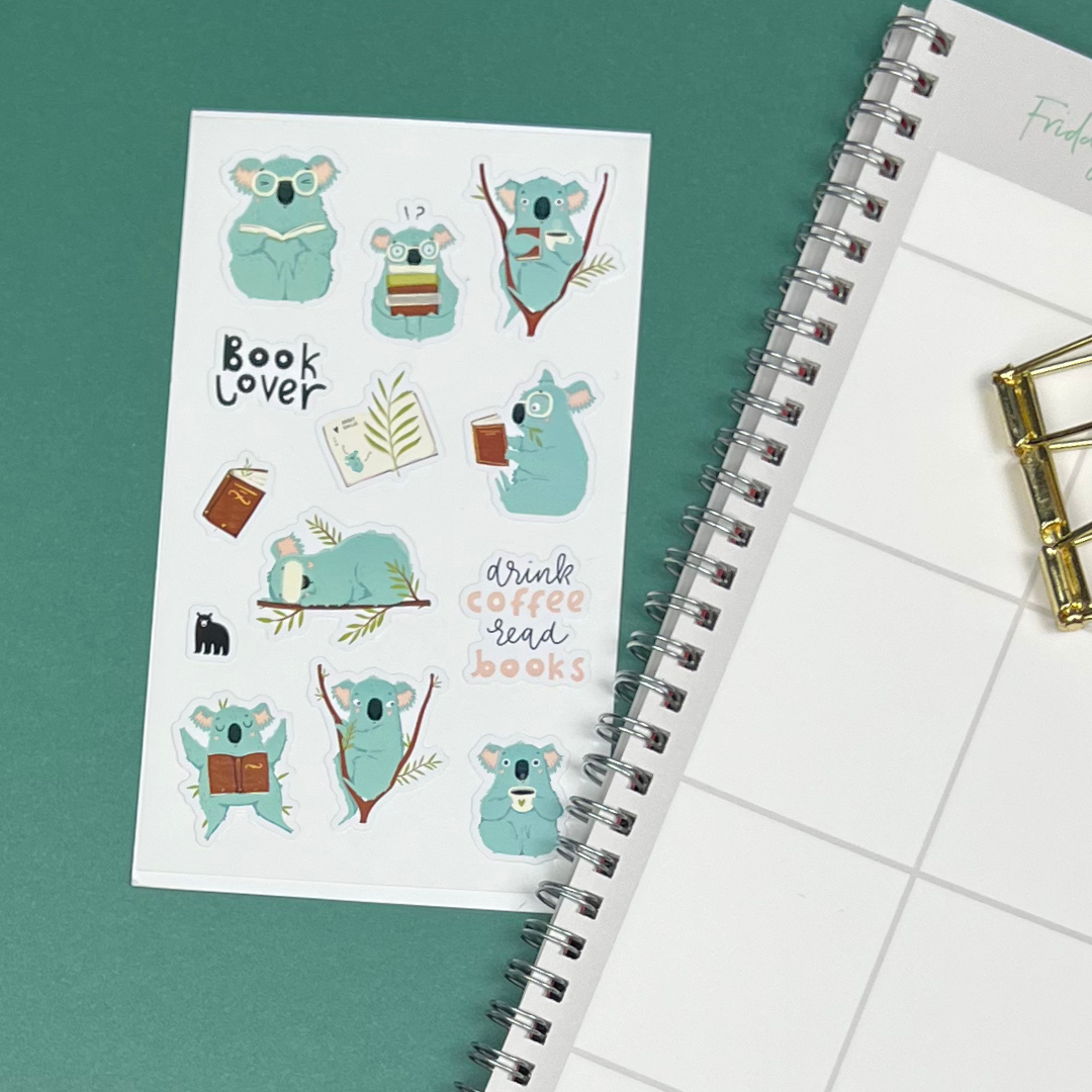 Four Bears Sticker Club - Drink Coffee Read Books - Agricola Street Books