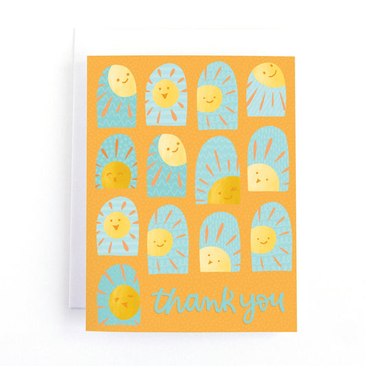 Pedaller Designs - Sunshine Thank You Card - Agricola Street Books