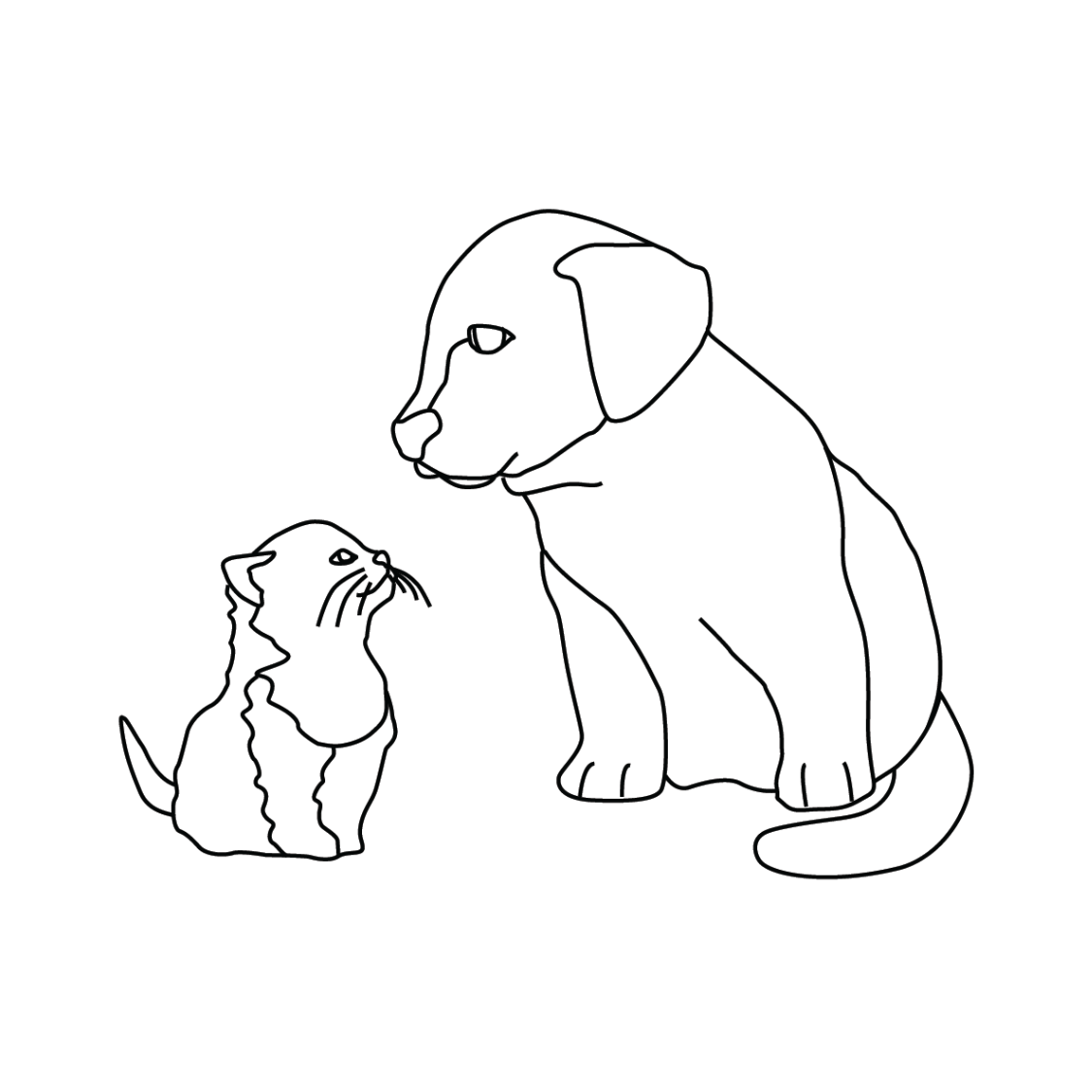 The Tiny Book Co. ™ - Pets Tiny Coloring Book