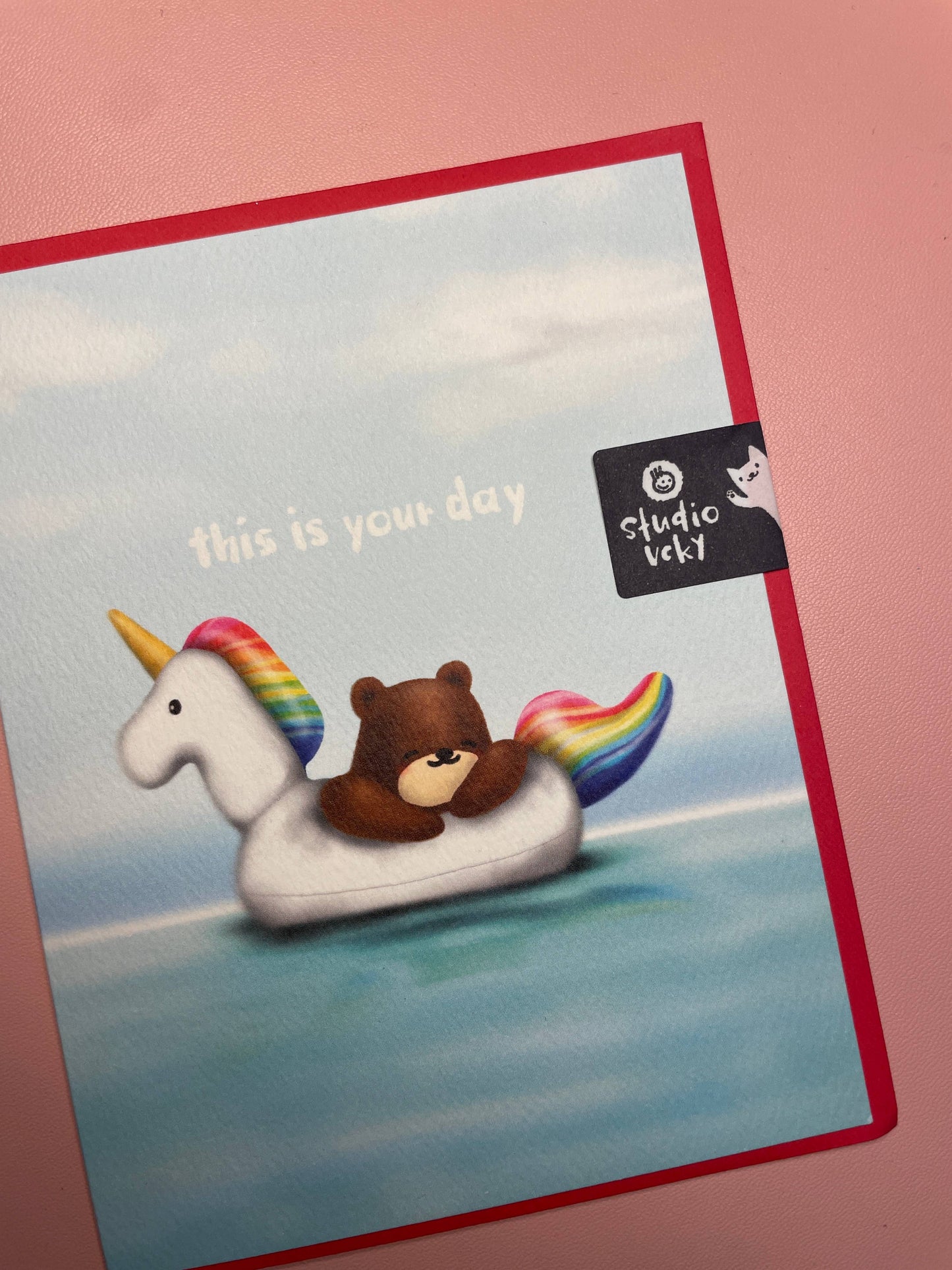 studio vcky - Greeting Card - Unicorn Floaty