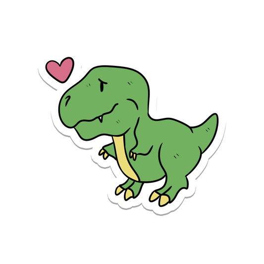 Rebel and Siren Stickers - T-Rex Dinosaur | Animal | Cute | Waterproof Sticker | 2.7"