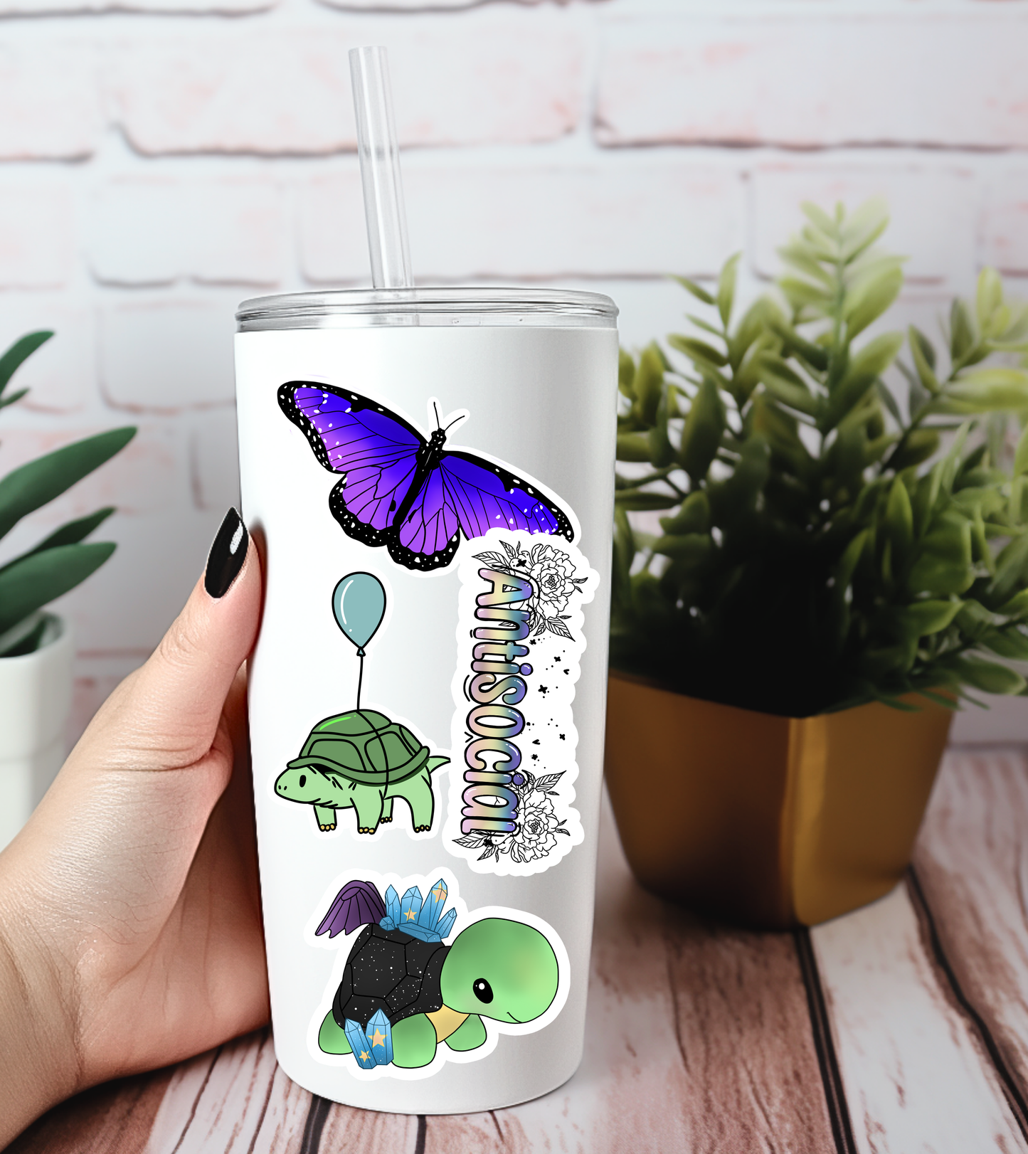 Rebel and Siren Stickers - Cute Eh Maple Leaf | Canada | Waterproof Sticker 3"