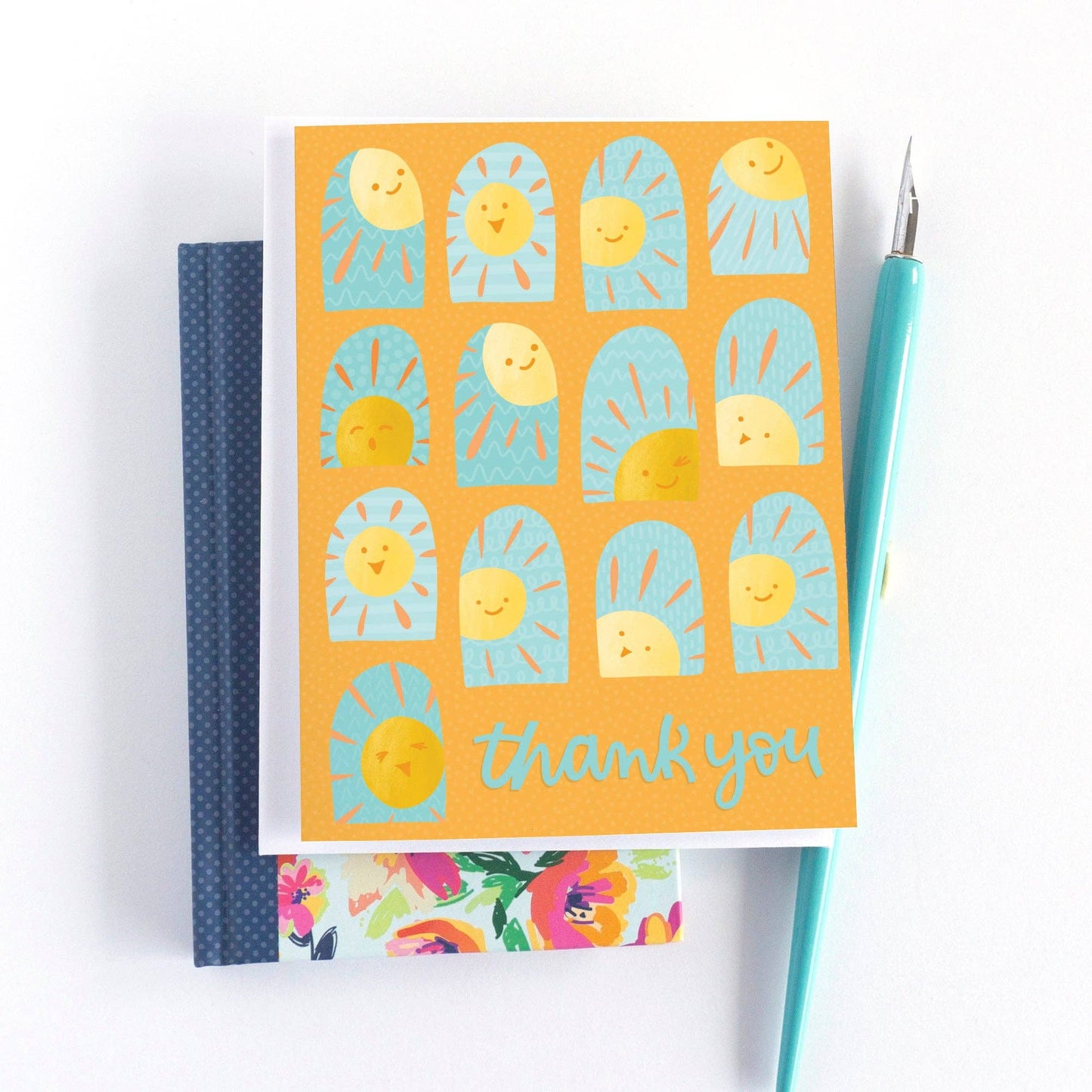 Pedaller Designs - Sunshine Thank You Card - Agricola Street Books